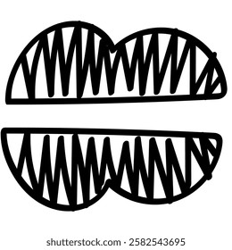 paper flying line doodles design element