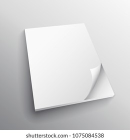 paper fold vector mockup design