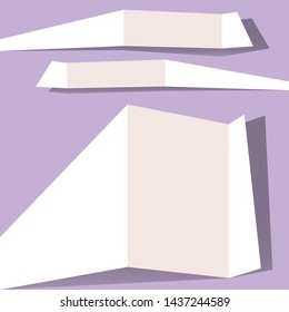 paper folded down the background of the substrate to the text