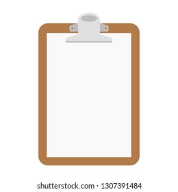 Paper Folder Clip , vector illustration, flat style,front view