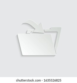 paper folder icon -  vector