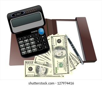 Paper folder with the words business