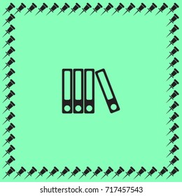 Paper folders vector icon