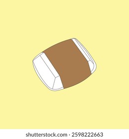 Paper food containers vector illustration. Takeaway food packaging