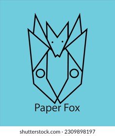 Paper Fox logo Desing For Your brand name