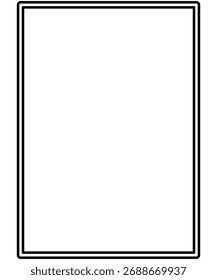 Fondo de marco de papel. Marco de doodle blanco y negro dibujado a mano en un estilo juguetón y decorativo.