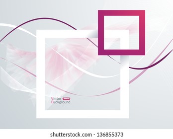 Paper Frames. Abstract 3D Geometrical Design