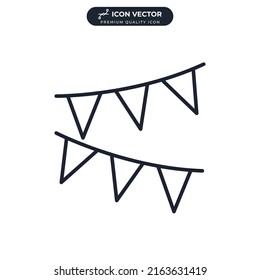 paper garland icon symbol template for graphic and web design collection logo vector illustration