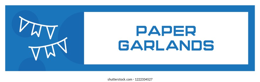Paper Garlands Icon Concept