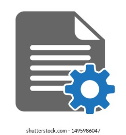 Paper and gear icons for page setup buttons