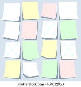 paper gentle colors stickers on board
