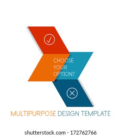 Paper geometric shape multipurpose design template
