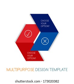 Paper geometric shape multipurpose design template