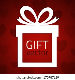 Paper gift. Vector illustration