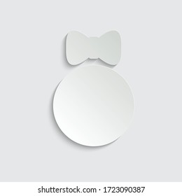 paper girl icon, baby icon, woman icon vector