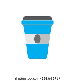 paper glass with drink icon vector illustration symbol