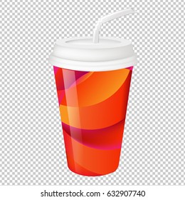Paper Glass Gradient Mesh, Vector Illustration
