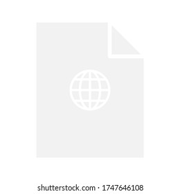 con icono de globo. ilustración vectorial.