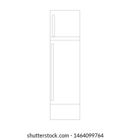 Paper glue icon in outline style isolated on white background.  Back to school concept. Vector