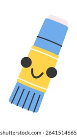Paper glue tube cartoon character