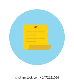 paper glyph flat vector icon