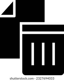 Icono de glifo de papel - Icono único, vector 