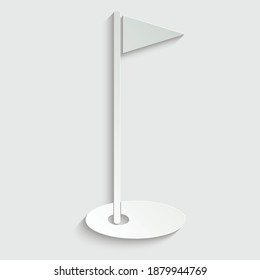 paper golf icon. golf sign vector