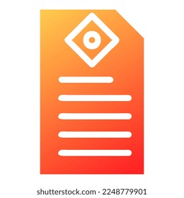 paper gradient solid illustration vector and logo new year icon perfect. Icon sign from modern collection for web. Nice design perfect.