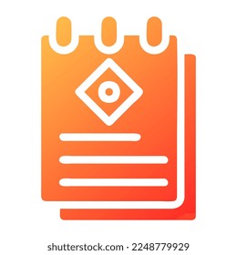 paper gradient solid illustration vector and logo new year icon perfect. Icon sign from modern collection for web. Nice design perfect.