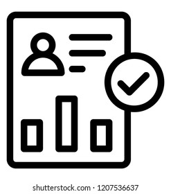 A paper with graph symbolising polling result