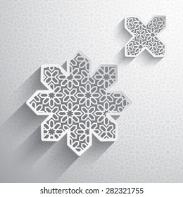 Paper graphic of Islamic design element