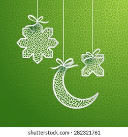 Paper graphic of Islamic design element