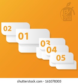 Paper graphic. Vector Illustration