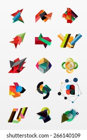 Diseño web de infografía de gráficos de papel con texto de ejemplo