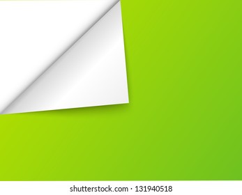 Paper green background with place for text