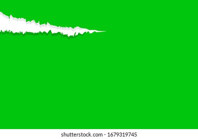paper green with tear marks for banner copy space, paper rip torn green square background, paper with edge tear, sheet paper card rip for advertising message text, green notepaper memo torn texture