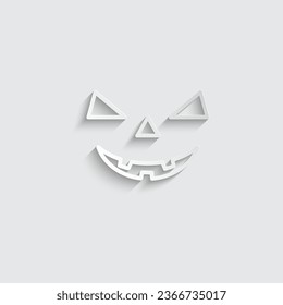 halloween de papel brompkin face icon 