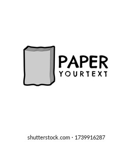 paper hand drawn logo design