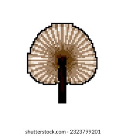 paper hand fan game pixel art retro vector. bit paper hand fan. old vintage illustration