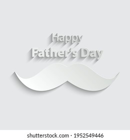 paper happy father's day - greeting card vector 