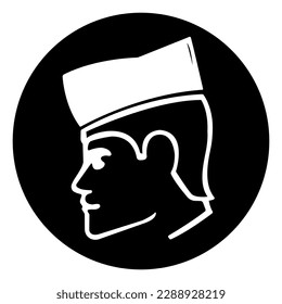 Paper Hat Symbol Sign ,Vector Illustration, Isolate On White Background Label. EPS10