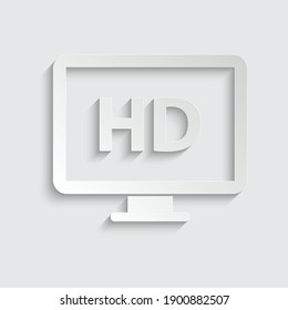paper hd icon vector sign movie