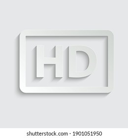 película de símbolo del vector del hd del papel