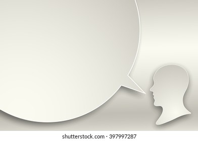 paper head speaker with balloon