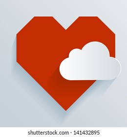 Paper Heart and Clod background