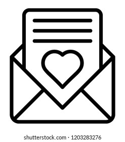 A paper with heart representing love letter 