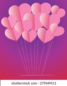 paper heart shapes
