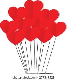 paper heart shapes