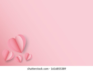 Paper Heart Valentine Day Festival, Vector, EPS, EPS10