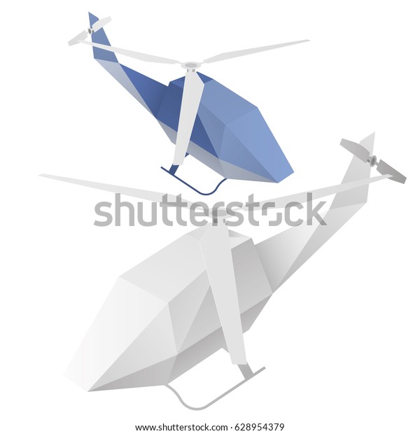 Paper Helicopter Origami Startup Business Travel Stock